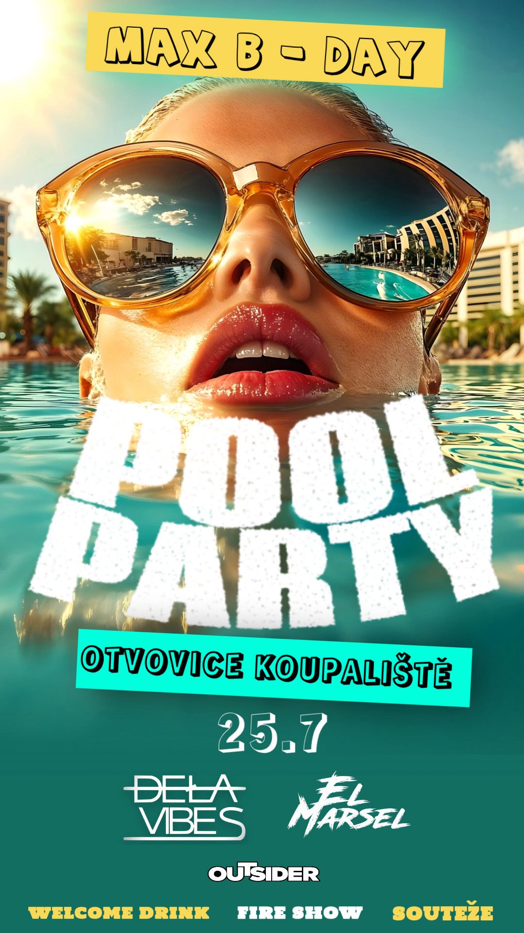 2. ročník POOL Párty -MAX B DAY- s oblíbenými DJ´s